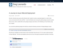 Tablet Screenshot of gregleonardo.com